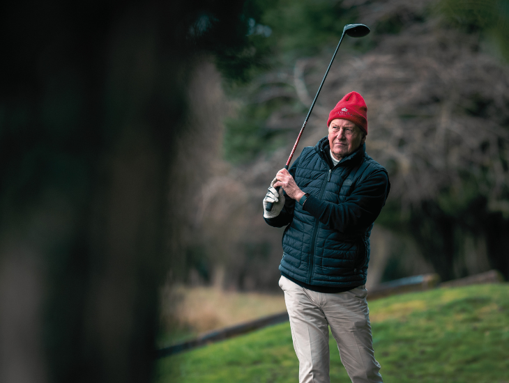 Retired dentist out golfing