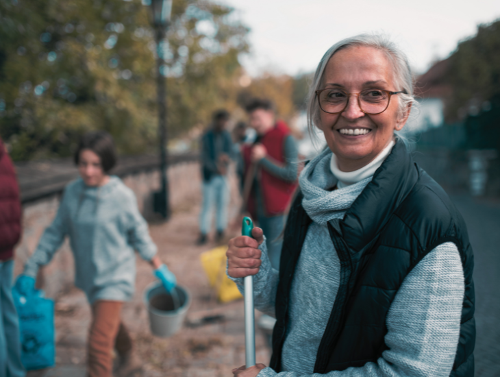 Retired dentist doing volunteer service work