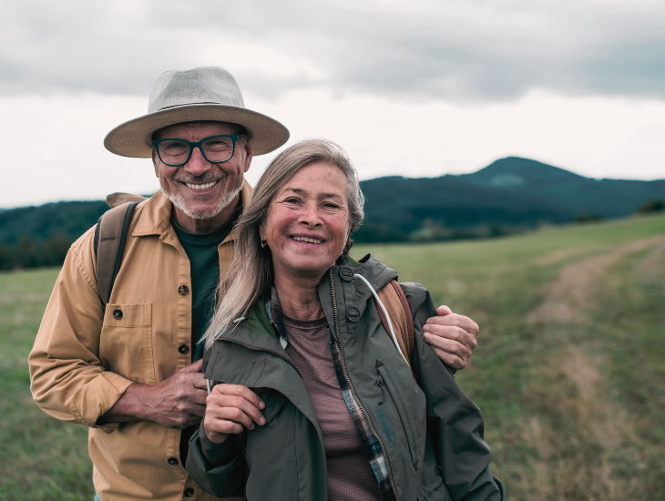 Retired dentist and spouse traveling during retirement
